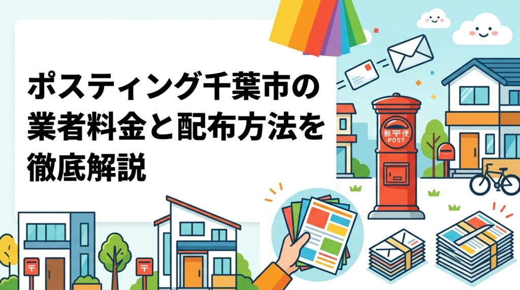 千葉市でポスティングを依頼したい方向けに、業者の料金目安・区ごとの世帯特性・配布方法の選択肢をわかりやすく解説。GPS報告で安心の株式会社ポスティングくんへご相談ください。