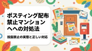 マンションへのポスティングで「投函禁止」シールや管理規約による制限に直面したら？管理組合の規制の実態から適切な対処法まで、集合住宅への配布を検討する事業者向けに具体的に解説します。
