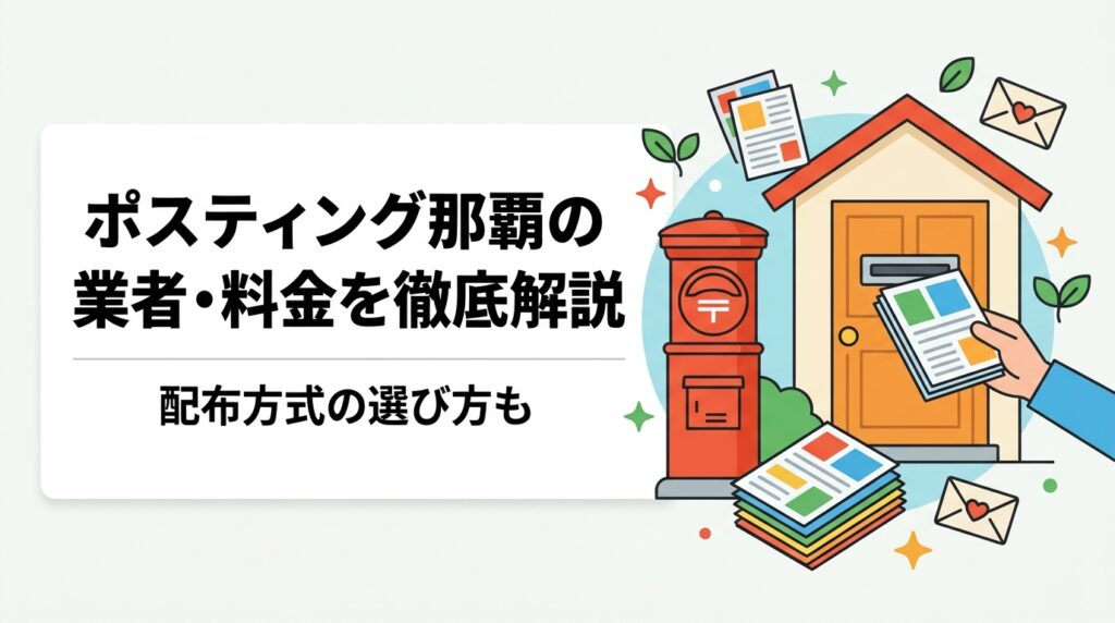 那覇市でポスティングを依頼したい事業者向けに、料金目安・配布方式の選び方・業者選びのポイントをわかりやすく解説。GPS報告で安心の全国対応業者情報も。