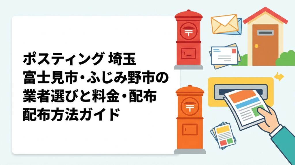 富士見市・ふじみ野市でポスティングを依頼したい事業者向けに、東武東上線沿線エリアの特性、配布方法の選択肢、料金目安をわかりやすく解説します。