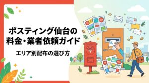 仙台市・宮城県でポスティングを依頼する際の料金目安や業者の選び方を解説。マンション密集エリアと一戸建てエリアの特性を踏まえたエリア指定配布のポイントも具体的に紹介します。