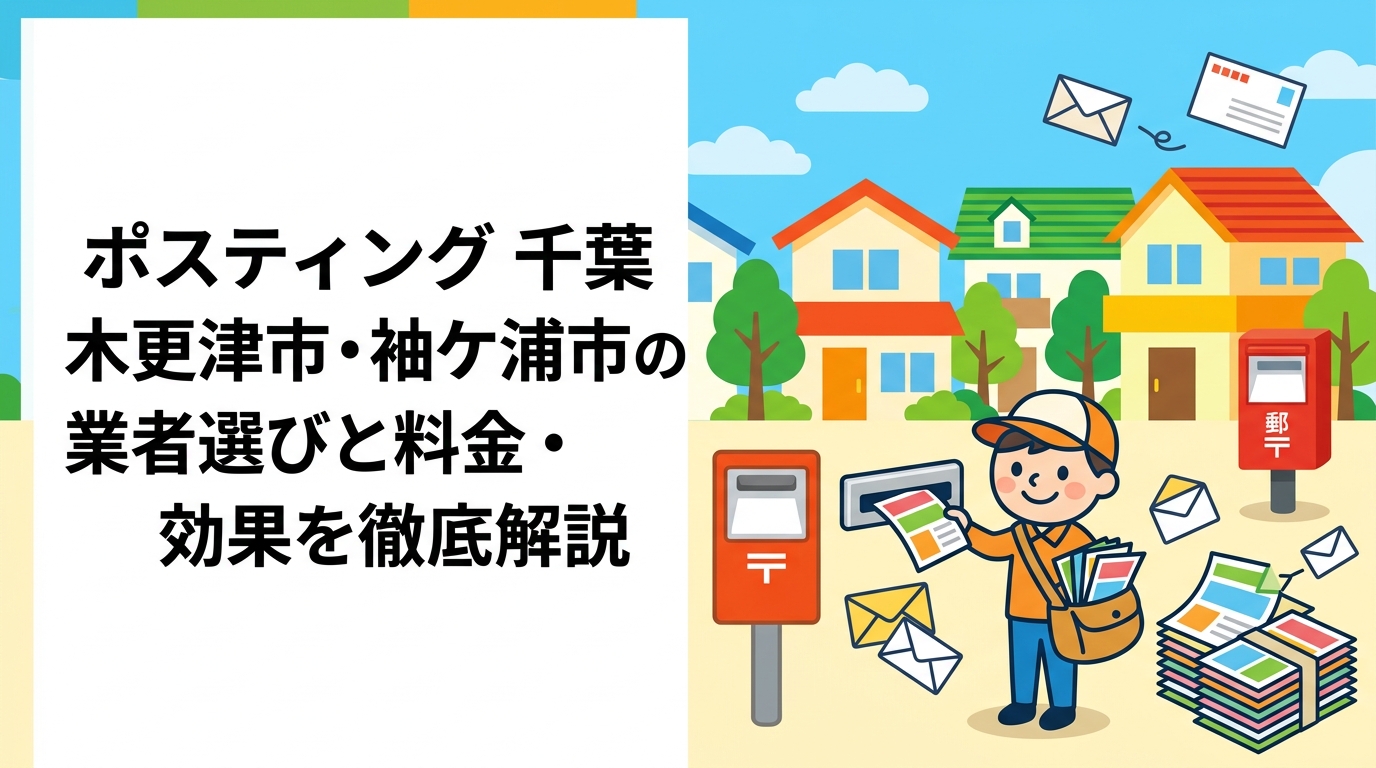 木更津市・袖ケ浦市でポスティングを依頼したい方向けに、郊外・車社会エリアの特性を踏まえた配布方法・料金目安・GPS報告の安心感まで実務的に解説します。