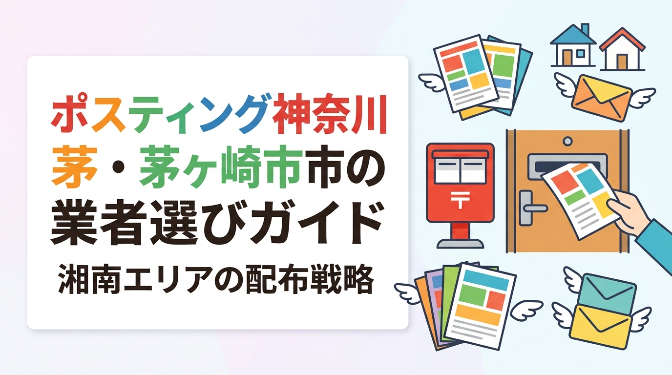 茅ヶ崎市でポスティングを検討中の店舗・サービス業オーナー向けに、湘南エリアの住宅特性や料金目安、GPS配布報告の仕組み、小ロット対応まで実務的に解説します。