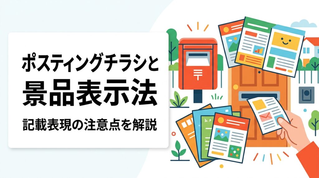 チラシに「最安値」「必ず効果が出る」と書くと景品表示法違反になるリスクがあります。優良誤認・有利誤認に該当しやすい表現例と、広告主が押さえるべき注意点をわかりやすく解説します。
