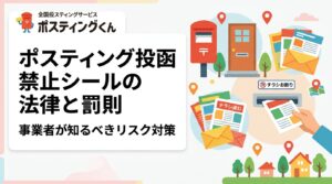 「チラシお断り」シールへのポスティングは法的にどう扱われる？不法行為・住居侵入との関係、罰則の可能性、信頼できる業者の見分け方まで、事業者向けに中立・実務的に解説します。