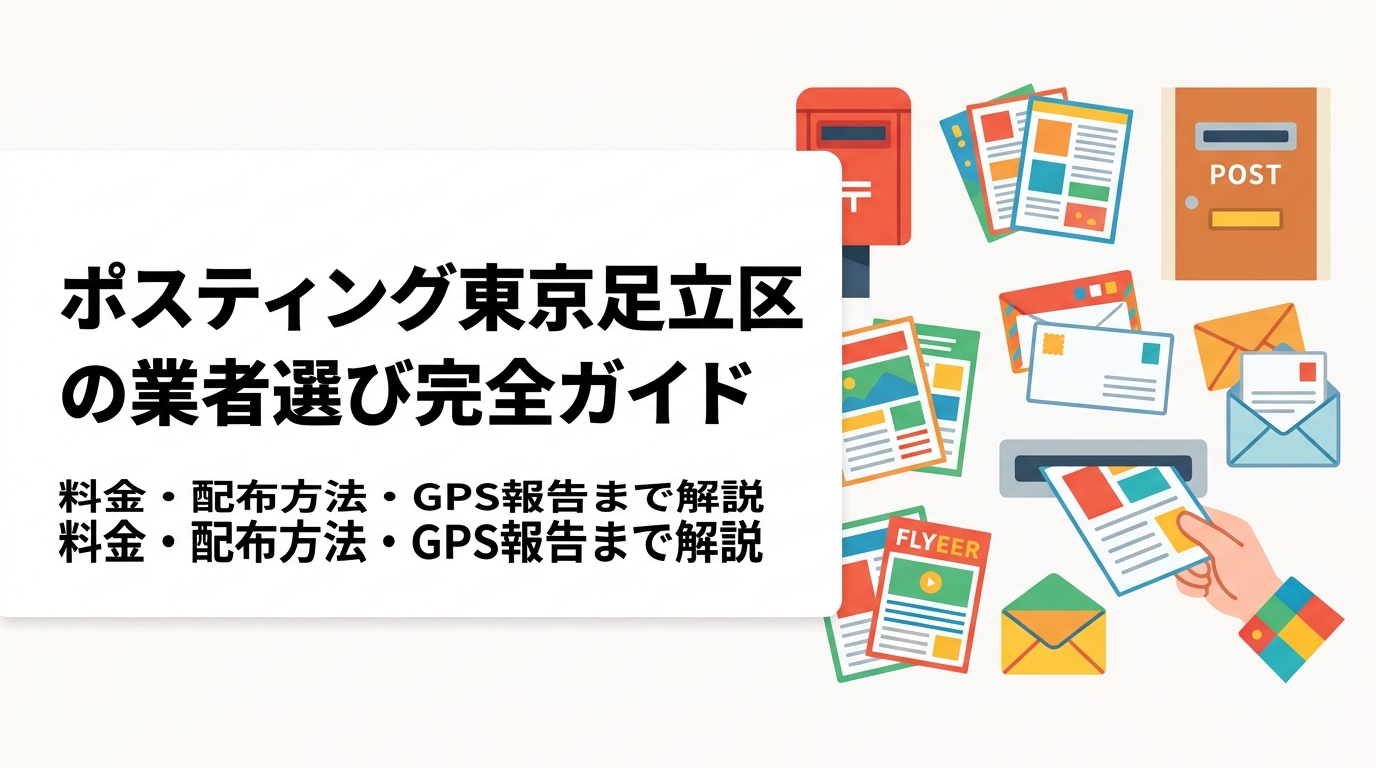足立区でポスティングを依頼するなら、軒並み配布と集合住宅集中配布の違いや料金の目安を事前に把握することが重要です。GPS報告で配布実績が確認できる業者の選び方を実務的に解説します。
